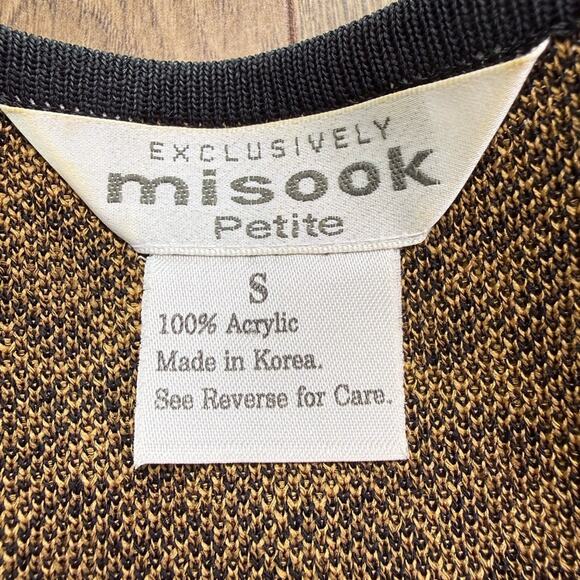 Exclusively Misook Leopard Print Knit Jacket Cardigan Petite Small - Picture 6 of 9